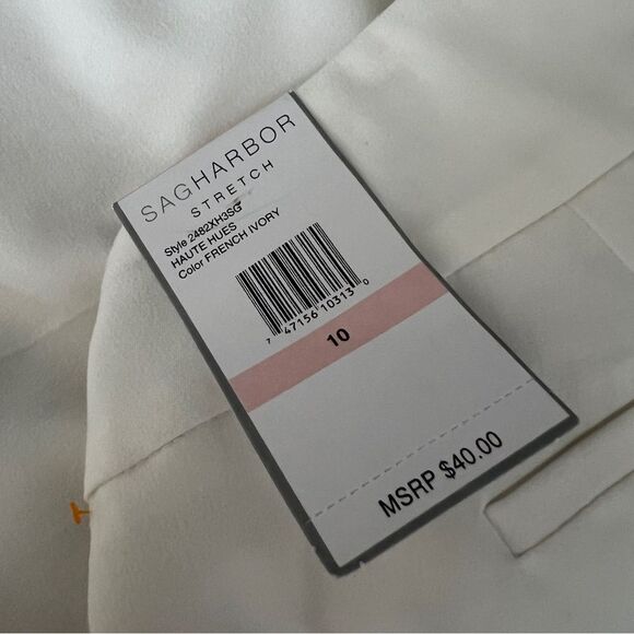 NWT Sag Harbor Comfort Wait Crop Pants stretch Size 10 - Picture 4 of 6